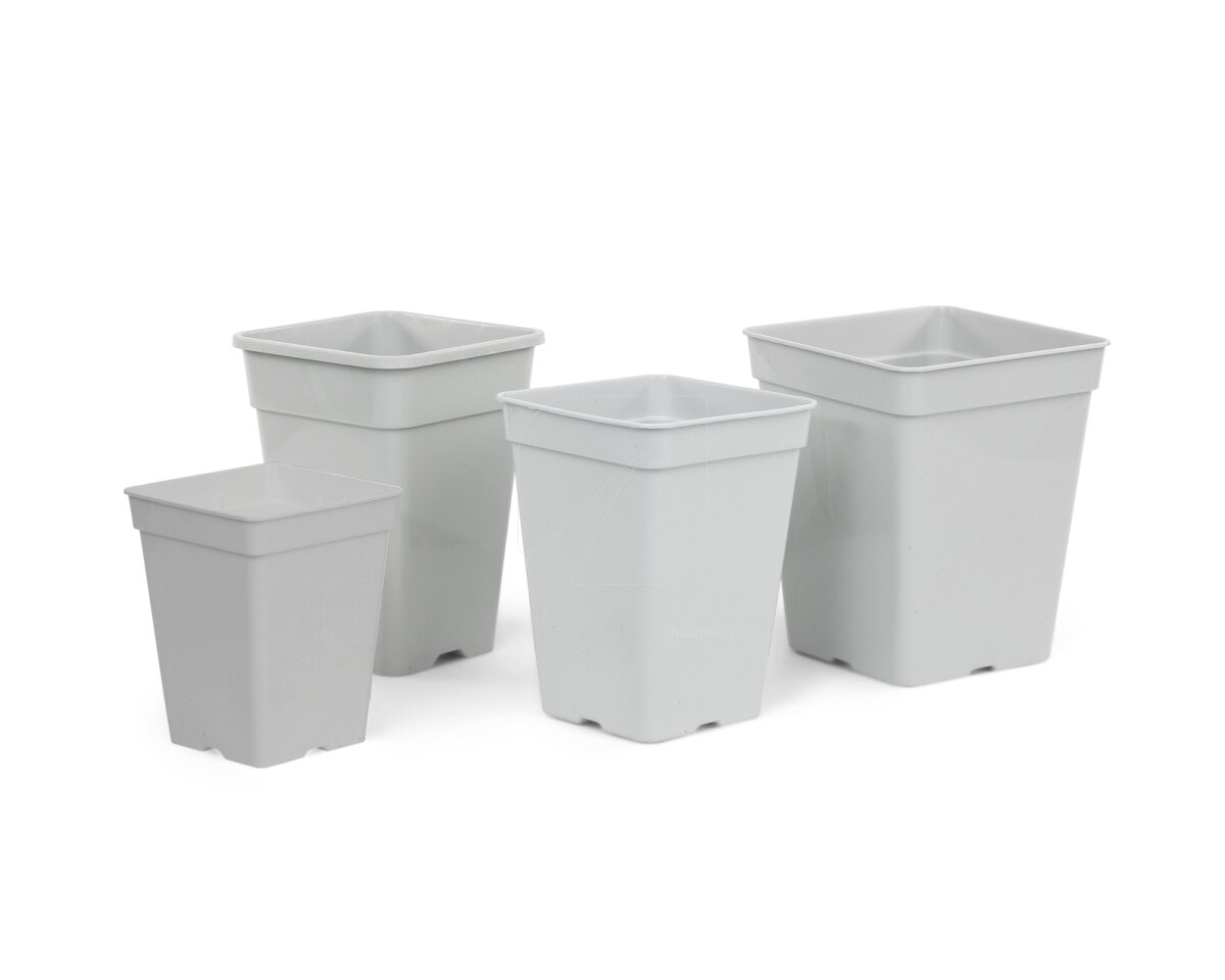 Maceta cuadrada blanca (15 x 15 x 20 cm) (35 u) (3 l)