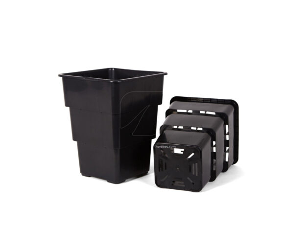 Maceta air max negra (20 x 20 x 27 cm) (1 u) (7 l)