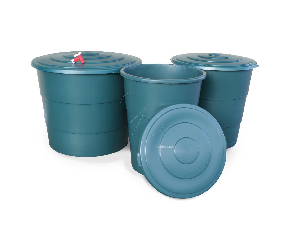 Deposito redondo verde 200 l (69 x 80 cm)