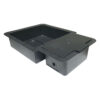 Bandeja autopot con tapa 1 pot  9mm negra