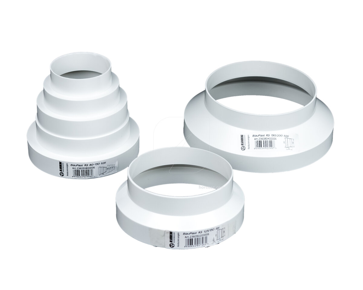 Acople reduccion plastico 125-150 mm blauberg