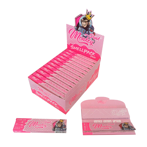 Pack ks+tips 24 pink smell monkey